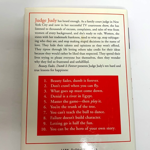 Book | Judge Judy Sheindlin Beauty Fades Dumb is Forever Making Of A Happy Woman - Picture 3 of 9